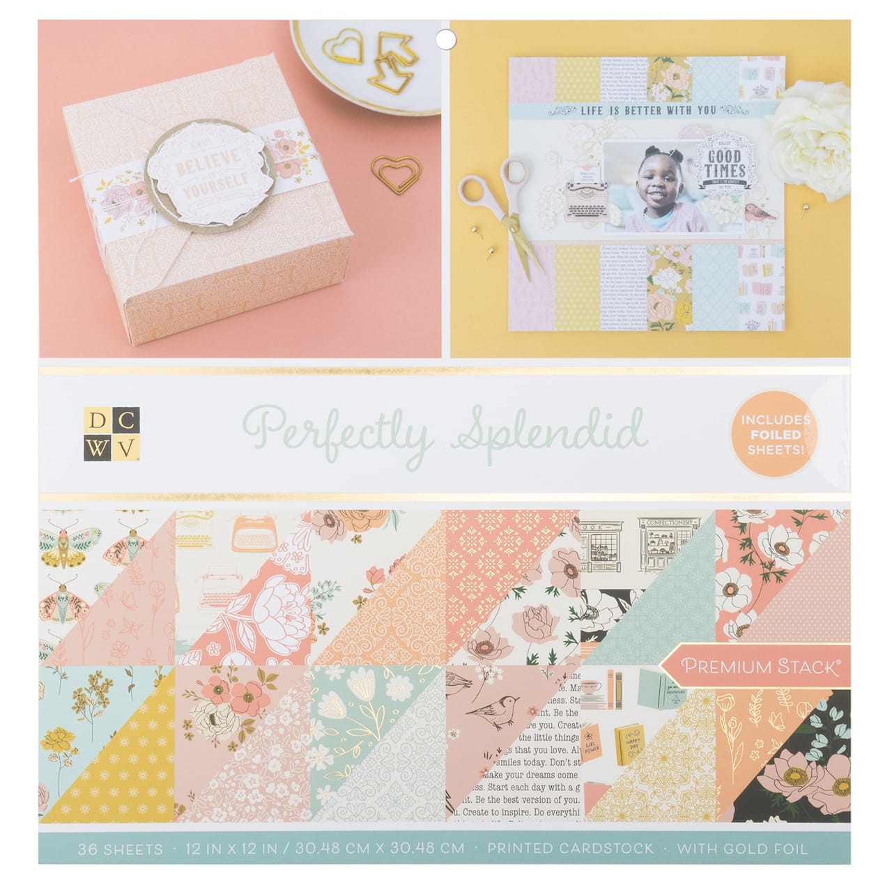 DCWV® 12" x 12" Premium Paper Perfectly Splendid, 36 Sheets